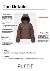 Detachable Hood Puffer Jacket