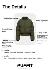 Metal Zip Water Repellent Bomber