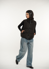 Winter Warmer  Stand-up Puffer Gilet Splashproof