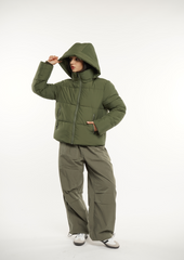 Detachable Hood Puffer Jacket