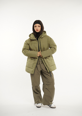 Hooded Puffer Jacket Splashproof